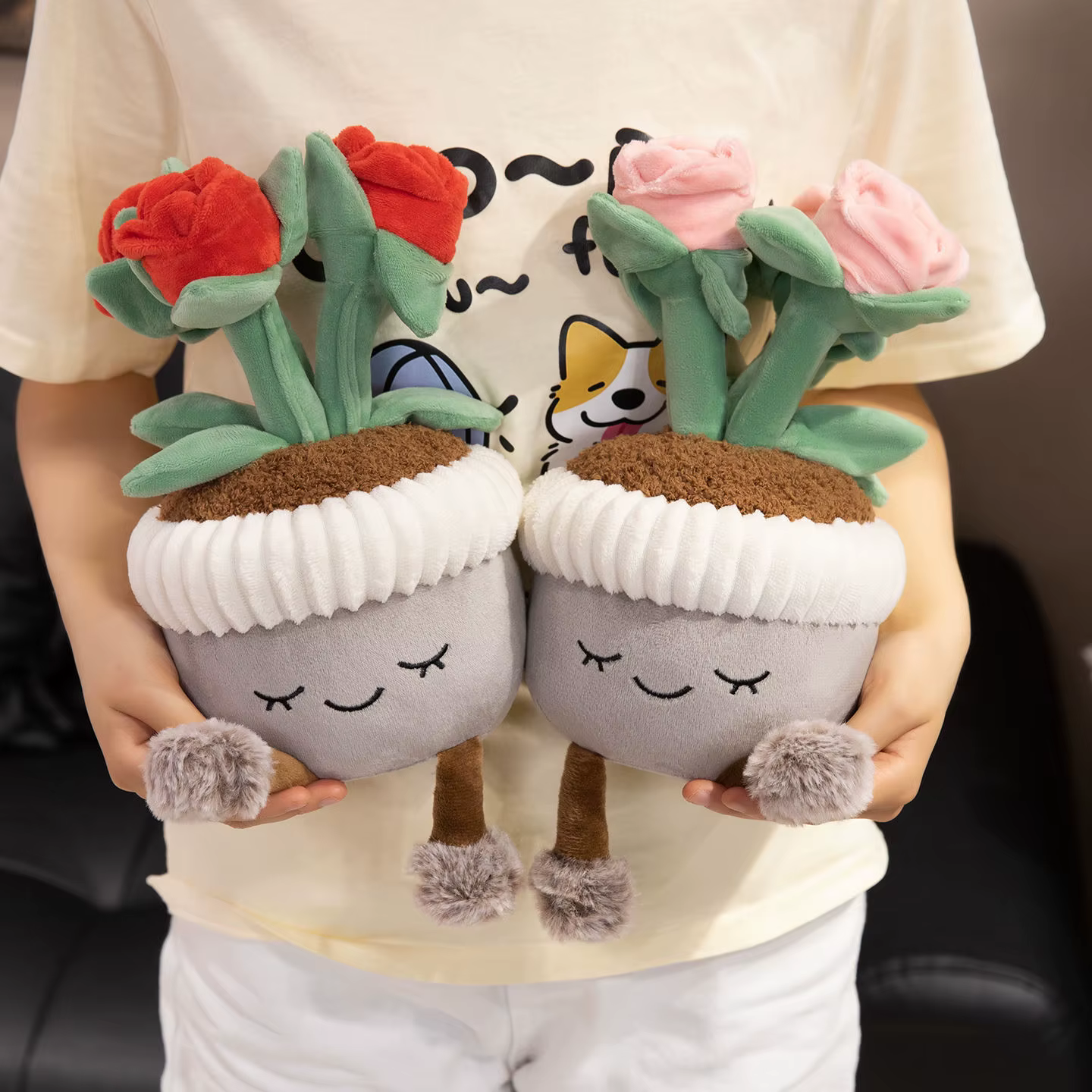 Plantes vertes artificielles en pot