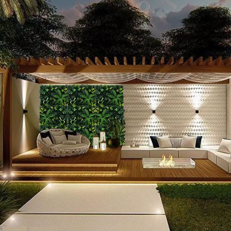 Plante artificielle murale verte 60x40cm