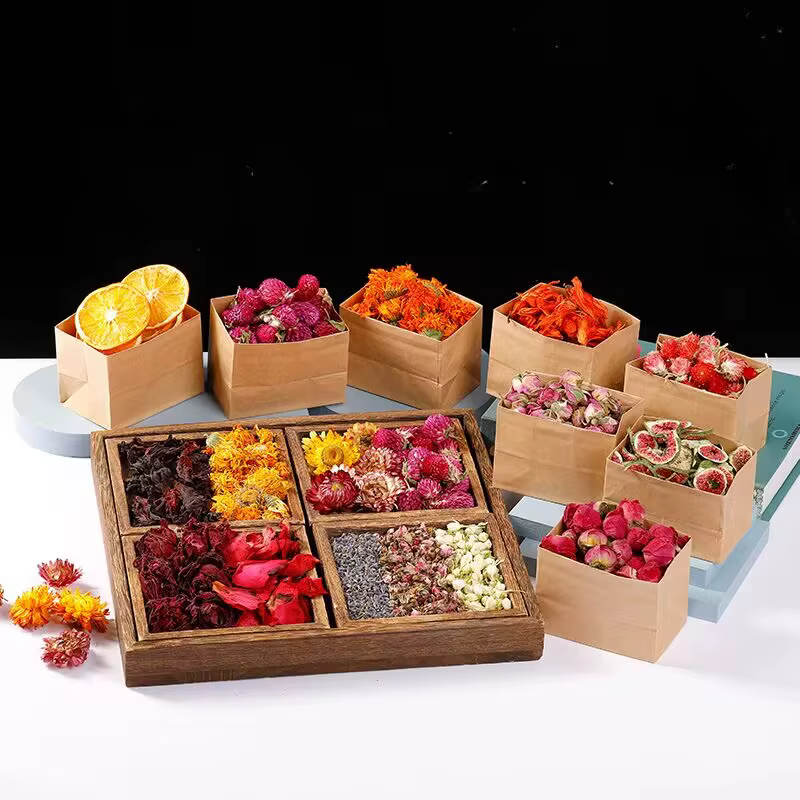 Matériaux de fleurs séchées pour la fabrication de bougies et de savons DIY