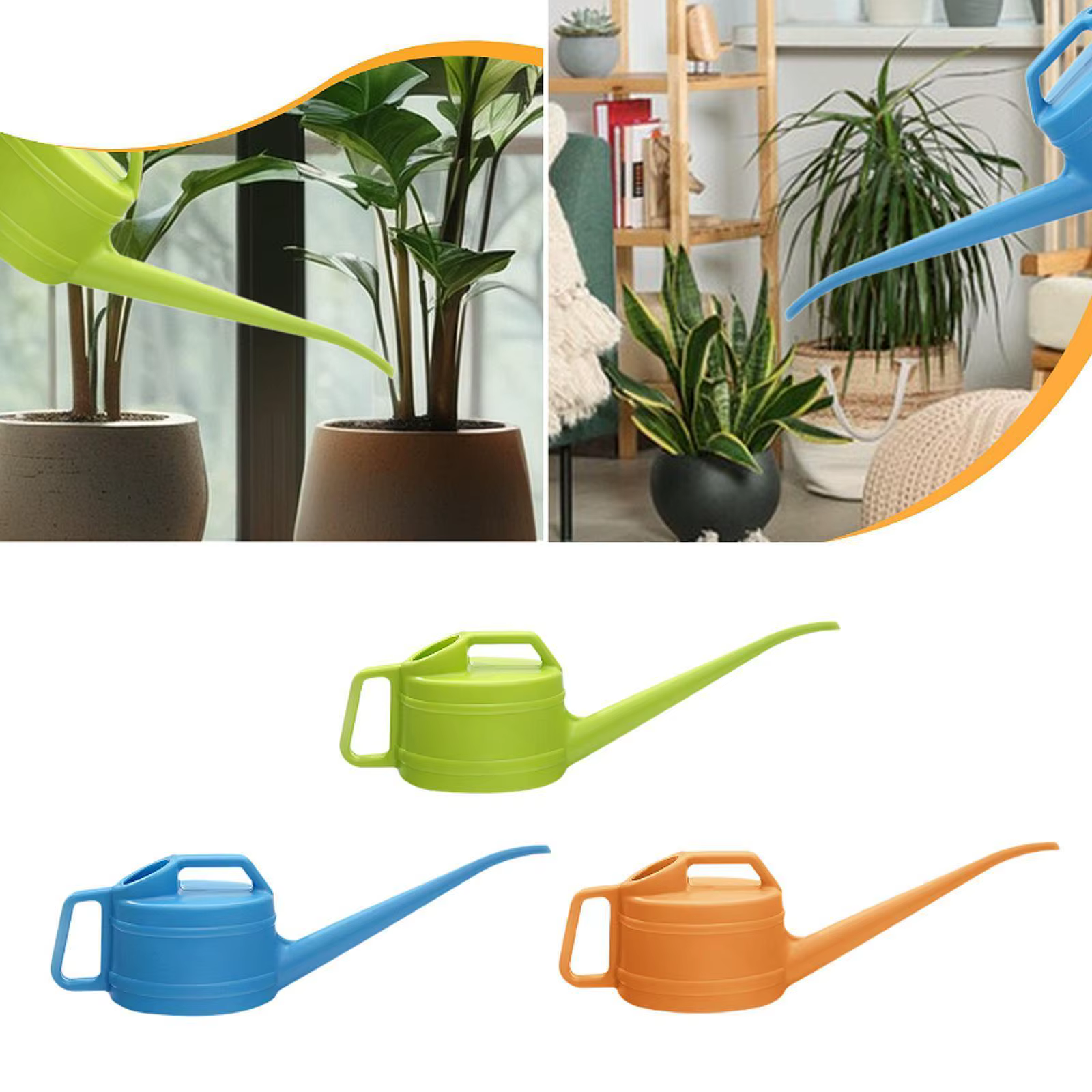 Arrosoir ergonomique pour plantes d'intérieur, pot d'arrosage de jardin, poignées de pulvérisation légères, accessoire de jardinage réutilisable
