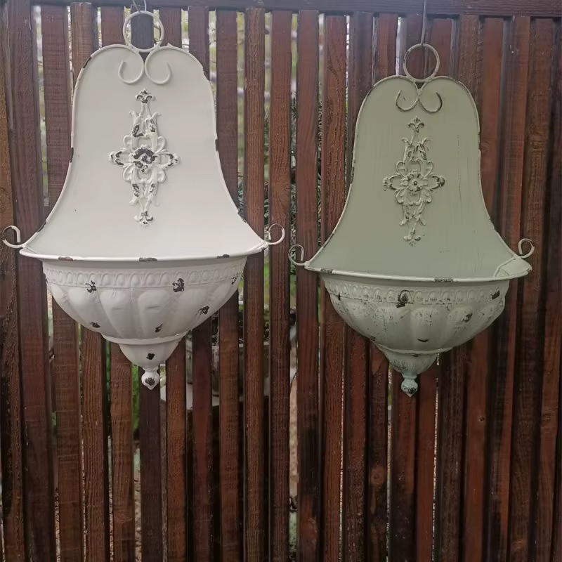 Pot de fleur français semi-cercle