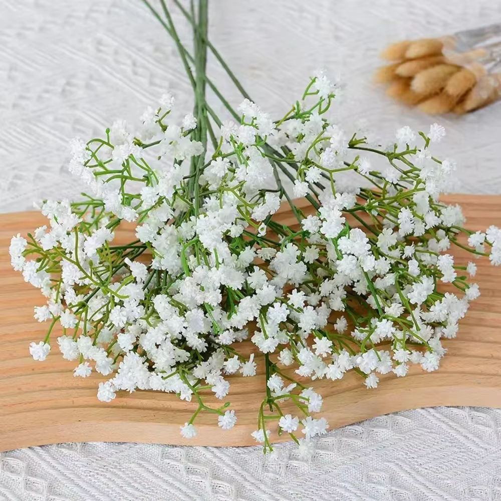 90 Têtes de Fleurs Artificielles pouvez-vous psophila Blanches de 52cm