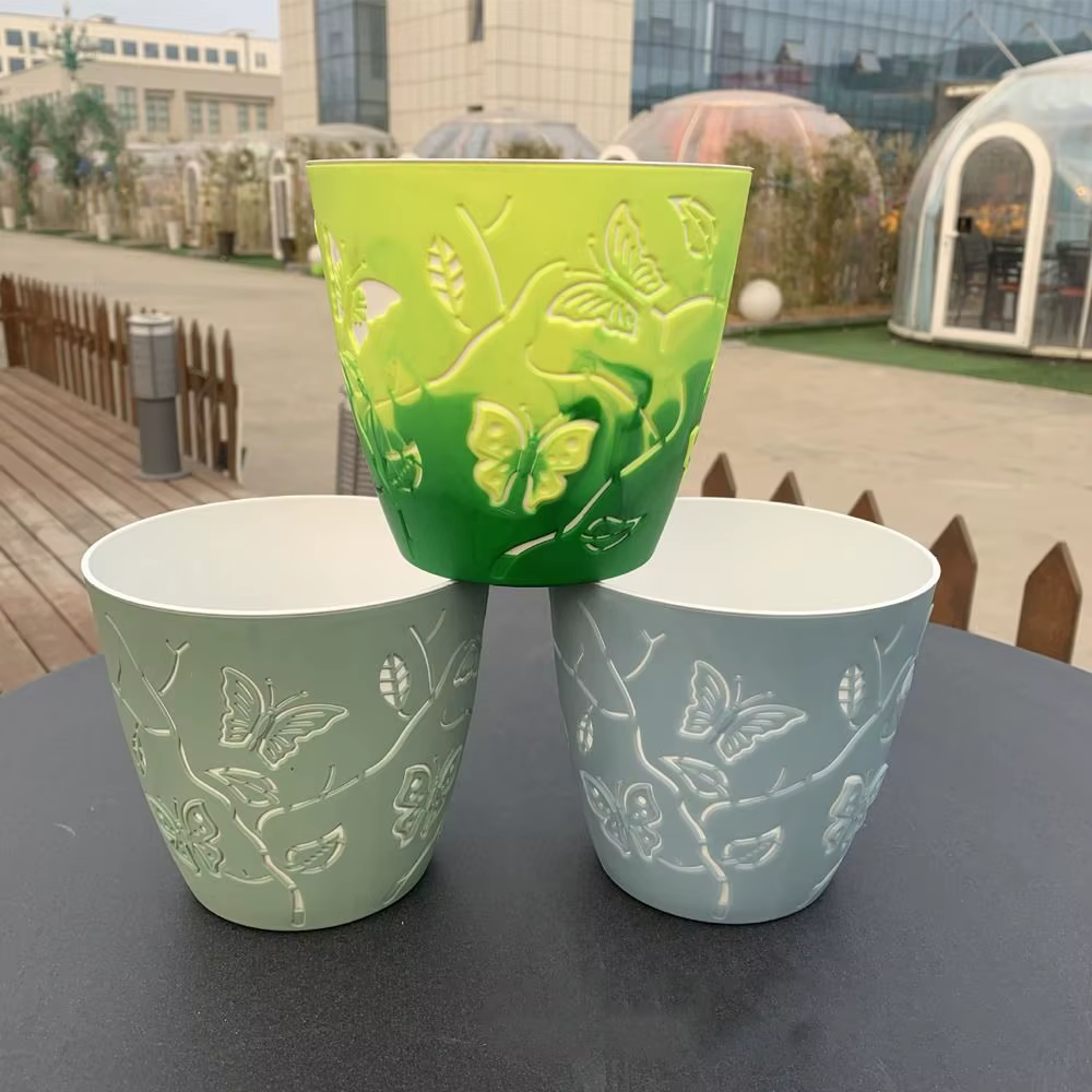 Pot de fleurs en Relief papillon de dessin animé 3D