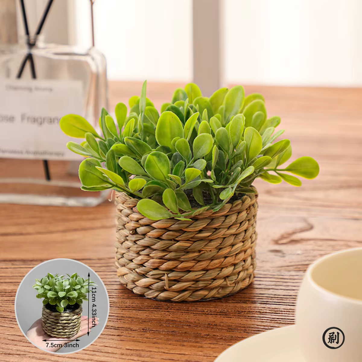Plante d'eucalyptus artificielle verte de 11 cm – Petite