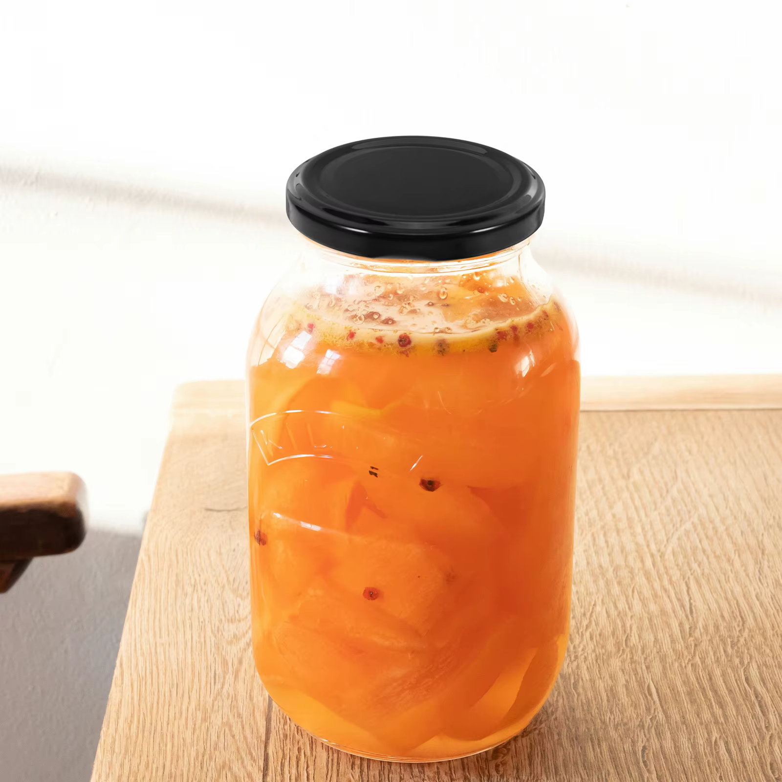 Couvercle hermétique en verre pour la mise en conserve