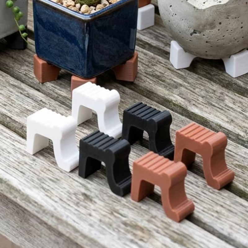3/12 pièces Supports de pieds pour pots de fleurs et plantes de jardin