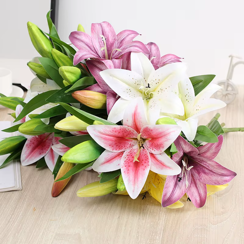 Bouquet de fausses fleurs artificielles de 41cm