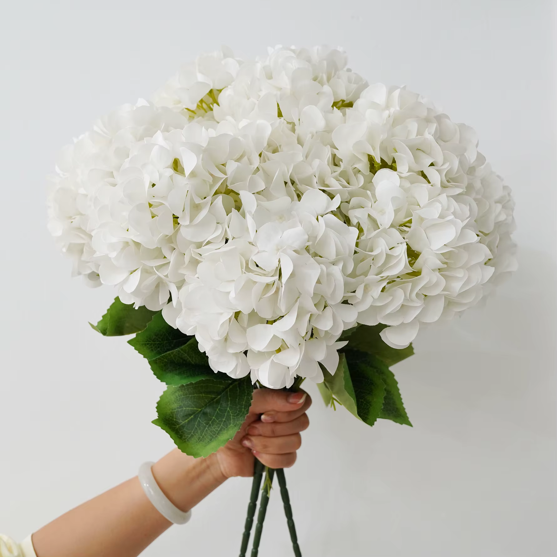 HMEOT H9991 5 Têtes de fleurs d'hortensia artificielles pour arrangements floraux de mariage