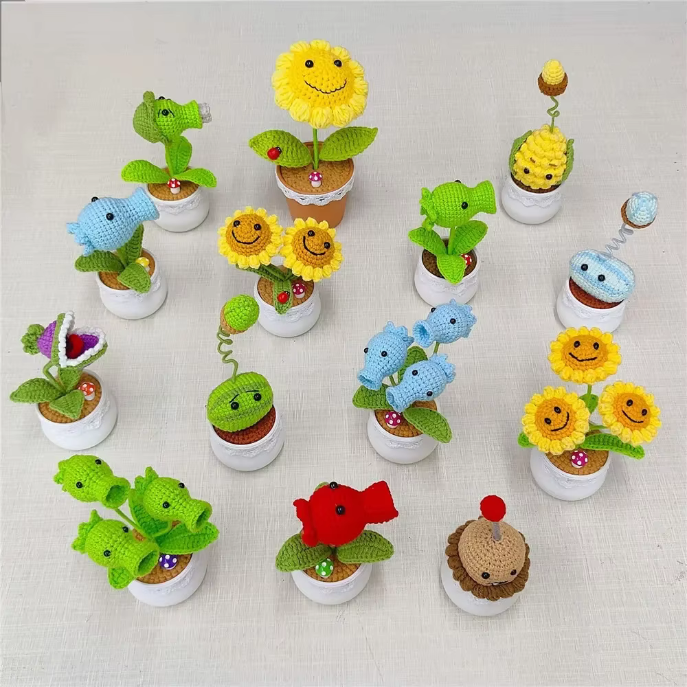 Plantes Zombies tournesols pois jardinières