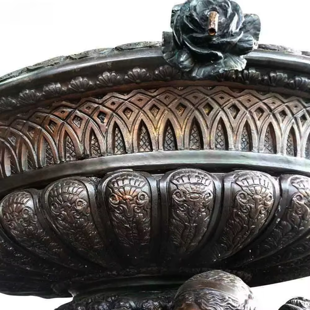 Pot de fleur en métal Bronze
