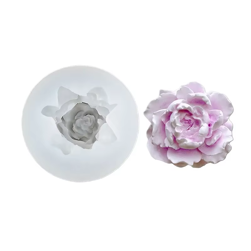 Moule 3D en Silicone pour bougie de fleur de jasmin