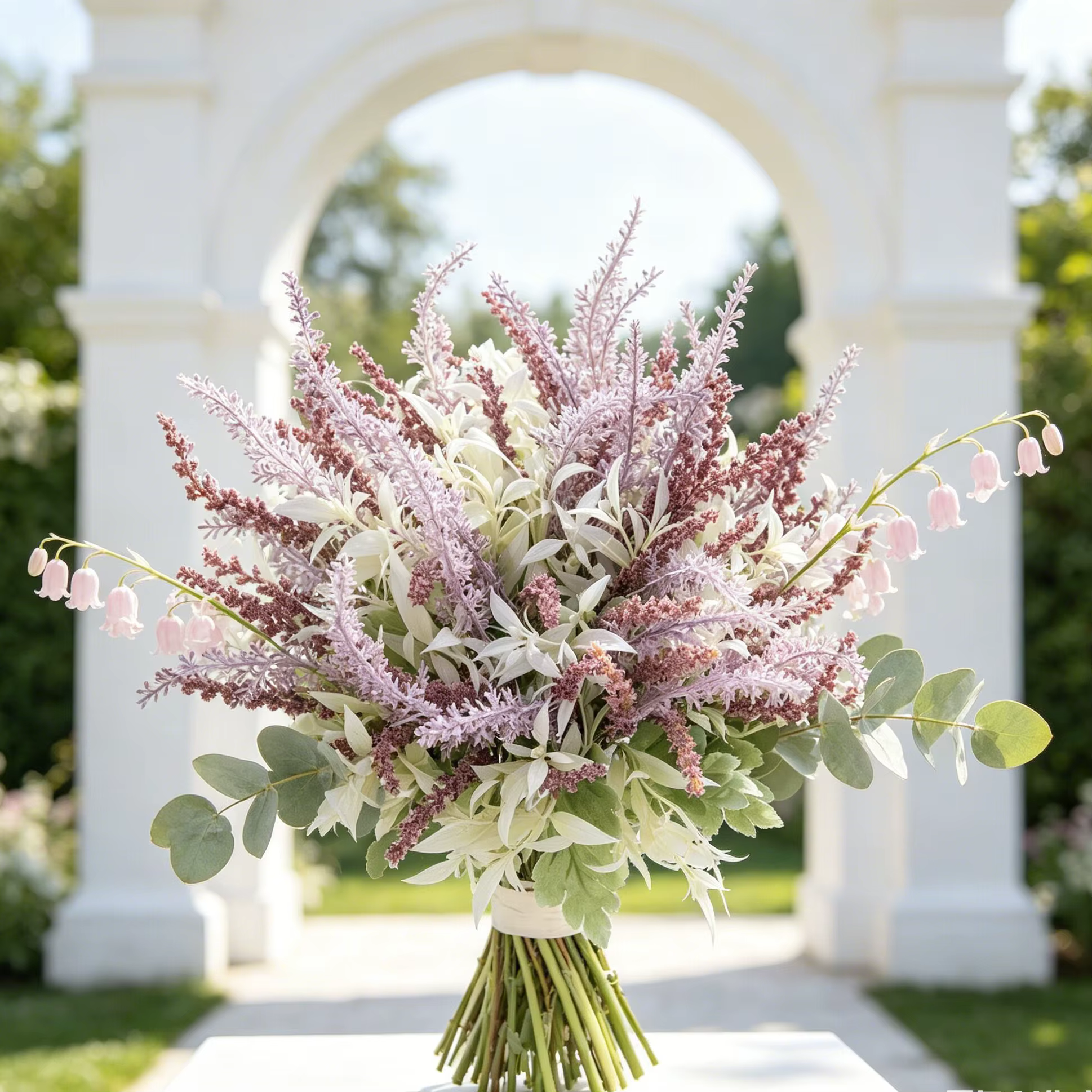 Fleurs artificielles de lavande et de gypsophile pour bouquets de mariage