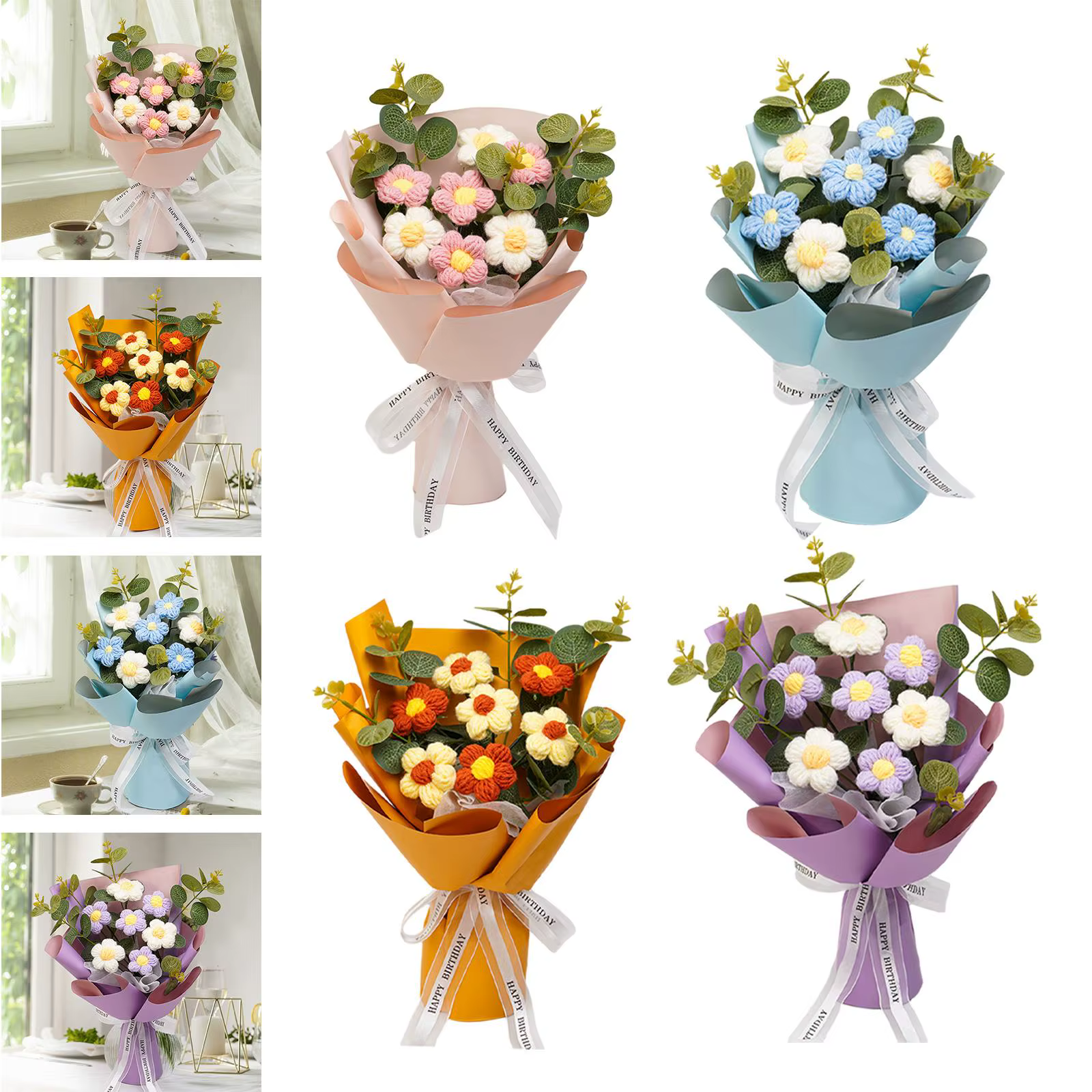Bouquet de fleurs au Crochet