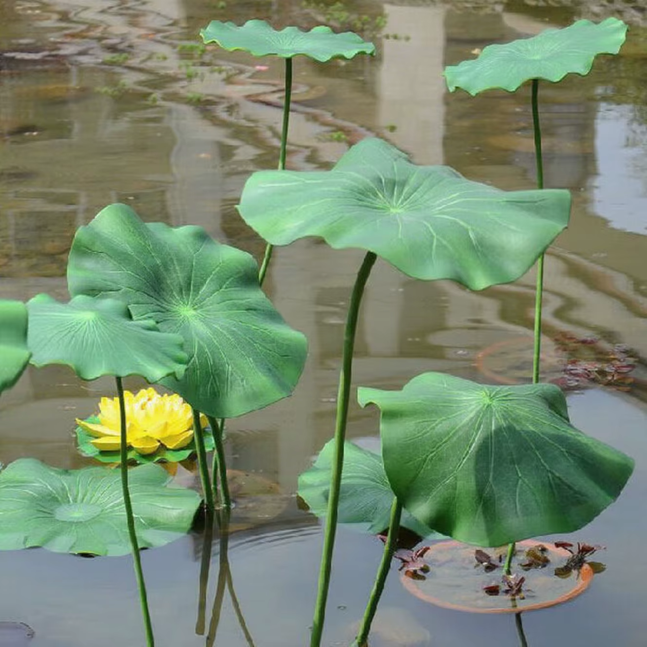 Fleurs artificielles, faux lotus