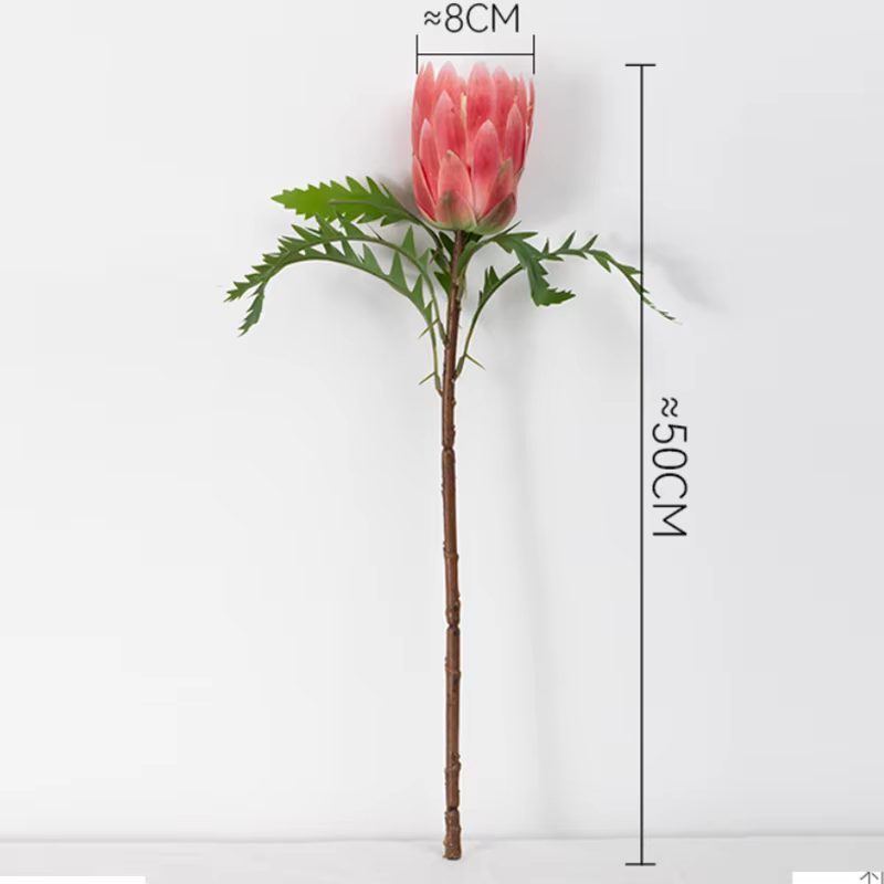 6 pièces de fausses fleurs en plastique