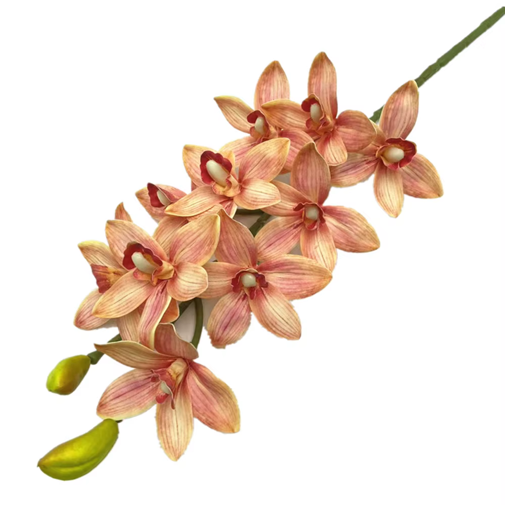 Un Cymbidium artificiel Hookerianum 10 têtes simulé Vanda