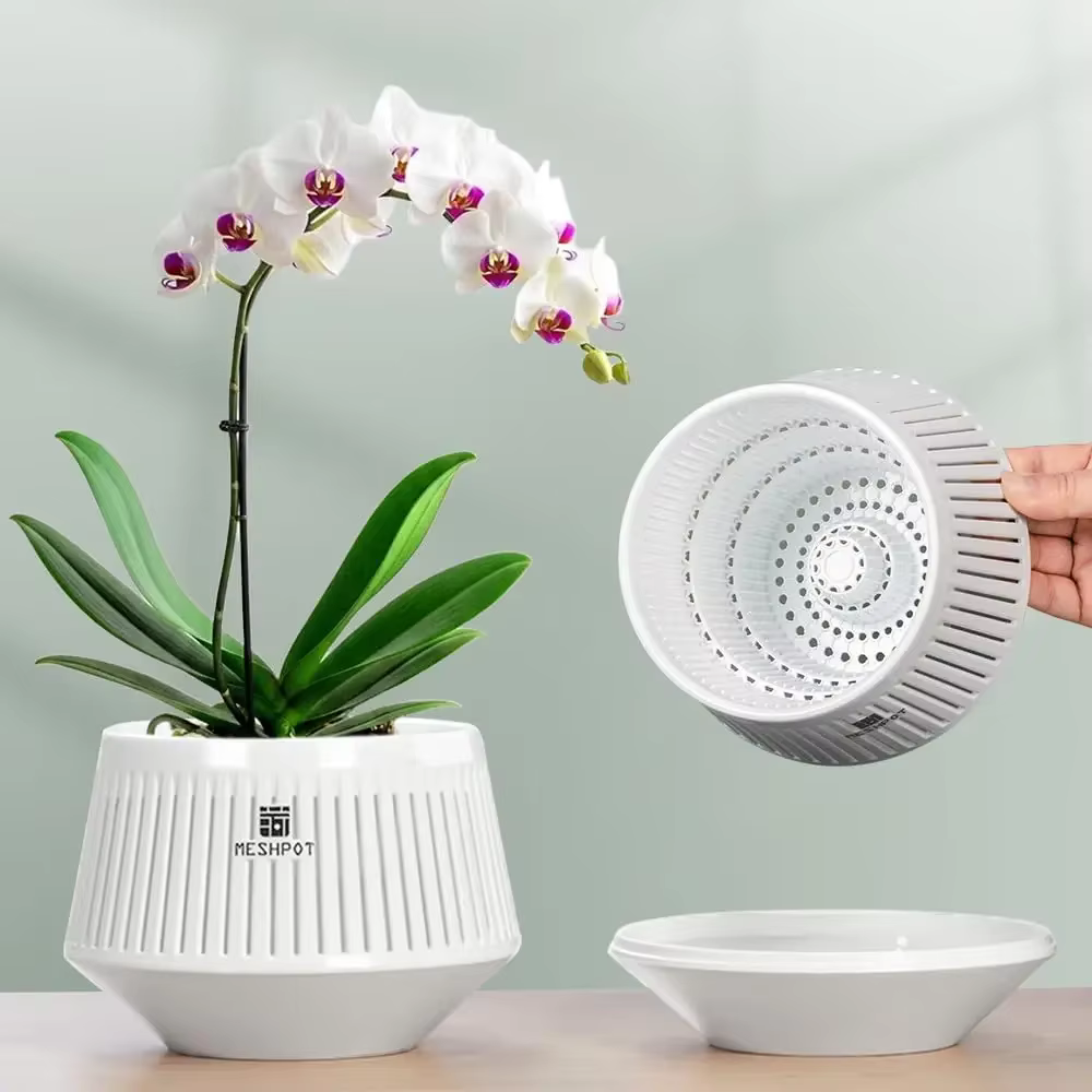 Pot à orchidées Meshpot avec trous