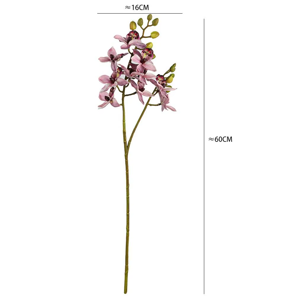 2 branches d'orchidées Phalaenopsis artificielles
