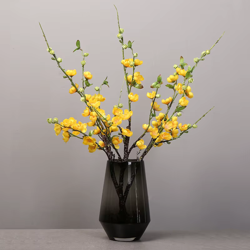 Branches de fleurs artificielles en soie