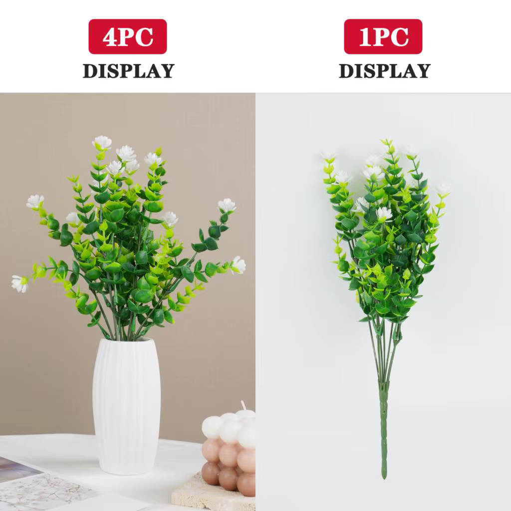 1 paquet de fleurs artificielles d'extérieur résistantes aux UV
