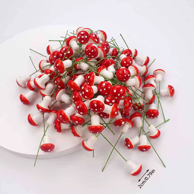 Mini plante bonsaï en pot rouge pour décoration de jardin