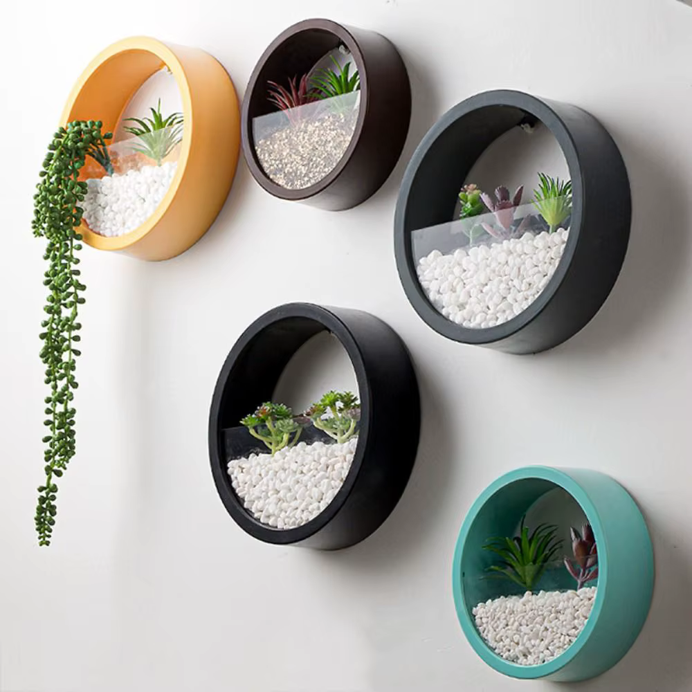 Pot de fleurs suspendu mural intérieur sans perçage pour plantes vertes
