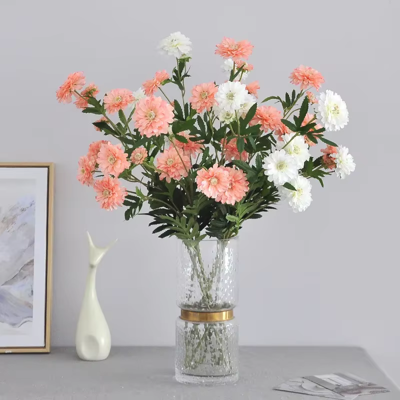 Fleur artificielle de chrysanthème pour la décoration de la maison