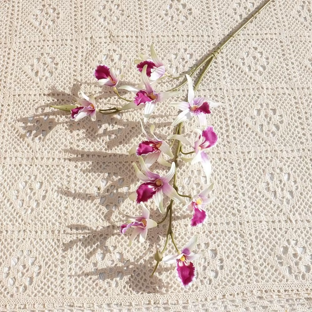 Branche Dendrobium artificielle à 2 fourchettes