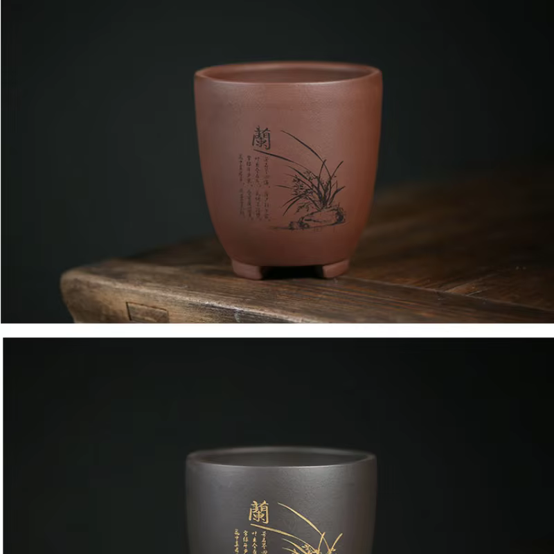 Pot de fleurs de sable violet pour plantes succulentes