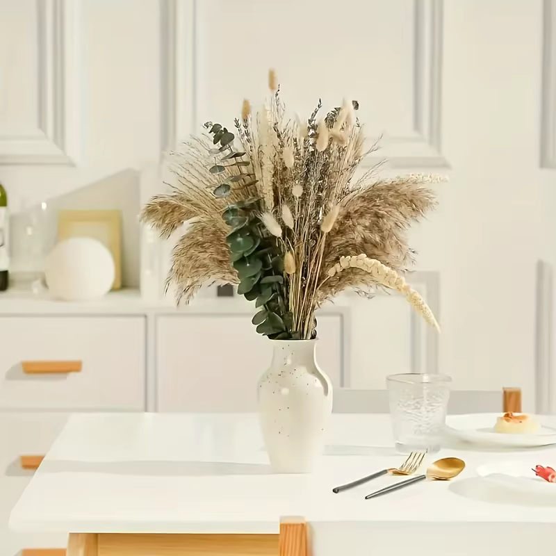 90 pièces fleurs séchées Pampas lapin queue Eucalyptus Bouquet Boho maison jardin décoration fleur artificielle Pampa décor de fête de mariage