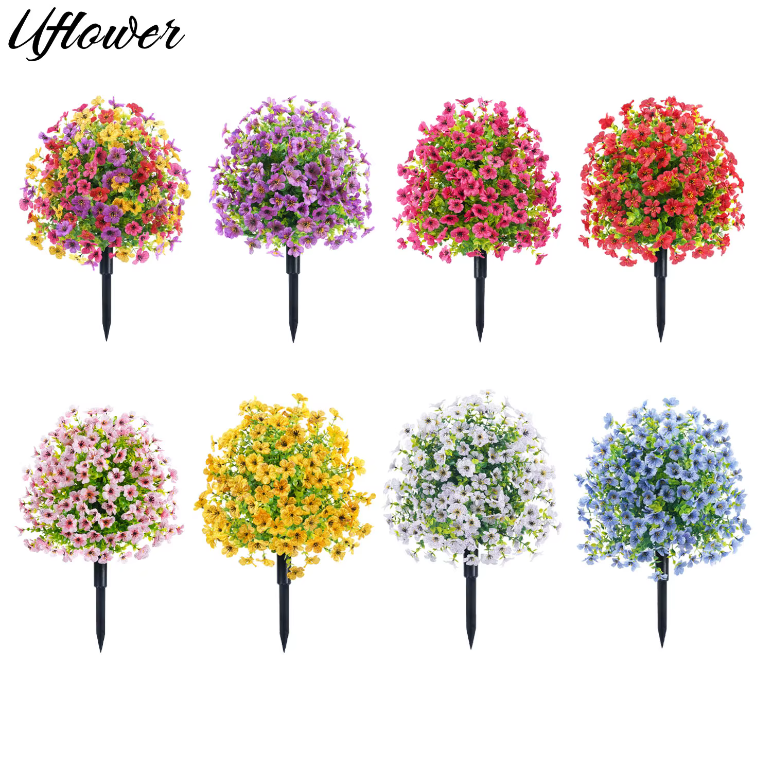 Uflower – fausses plantes d'extérieur avec piquet