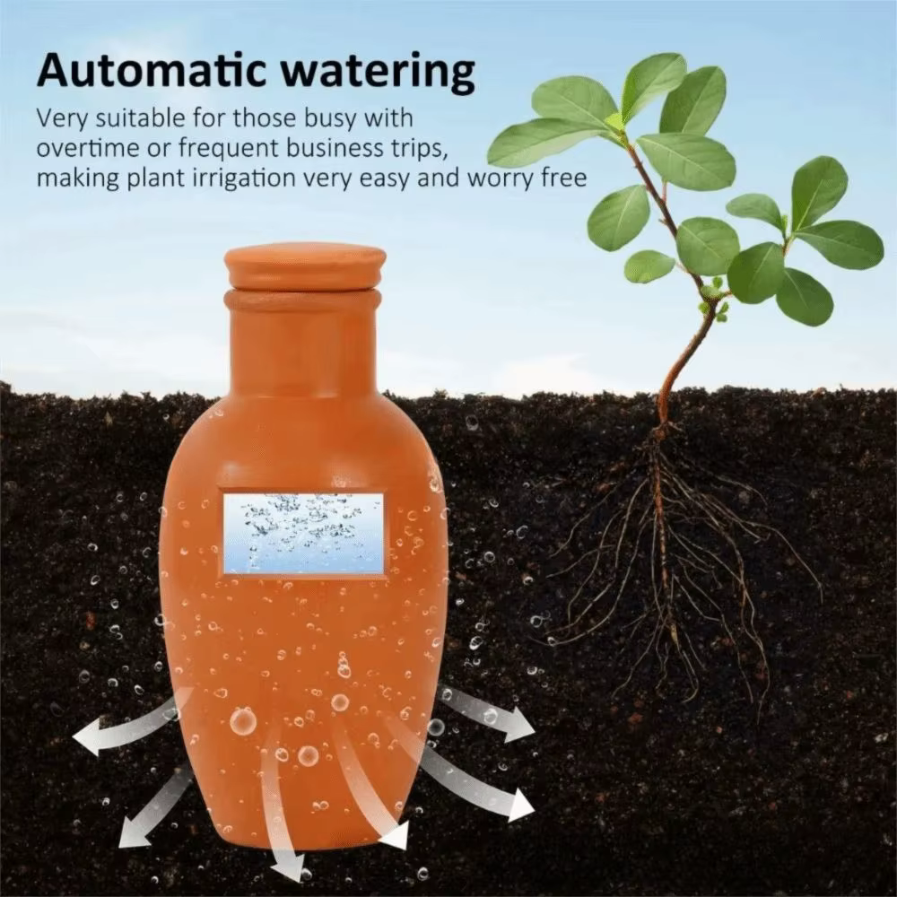 4 Pièces – Système d'irrigation automatique polyvalent en terre cuite avec pointes d'arrosage