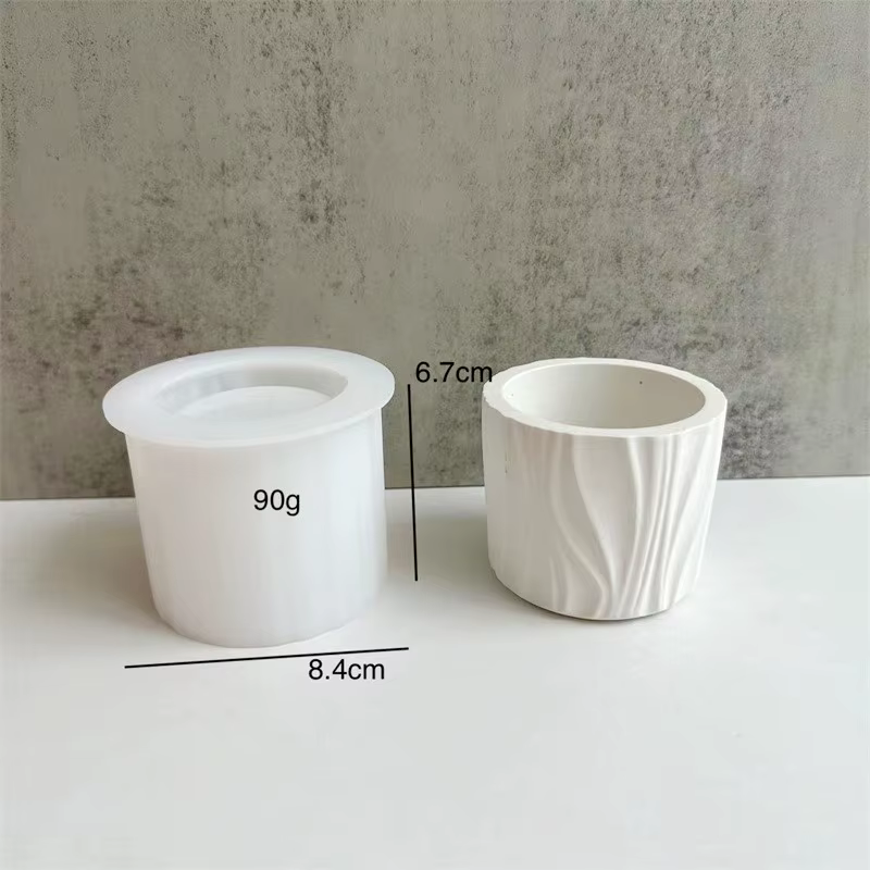 Moule en silicone pour pot de fleurs en résine époxy