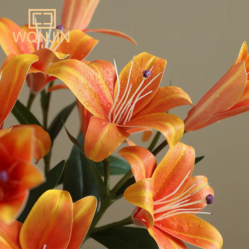 Fleur de simulation de lys en PVC
