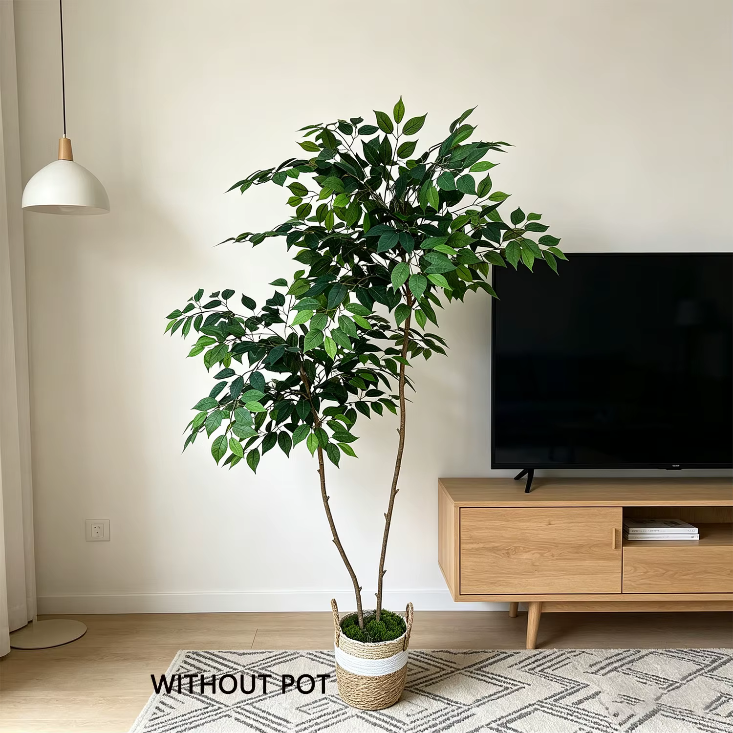 Arbre artificiel Ficus Banyan de 70-190 cm, plante artificielle haute, ornement végétal artificiel pour la maison, le jardin, le magasin, le balcon, le salon, décoration