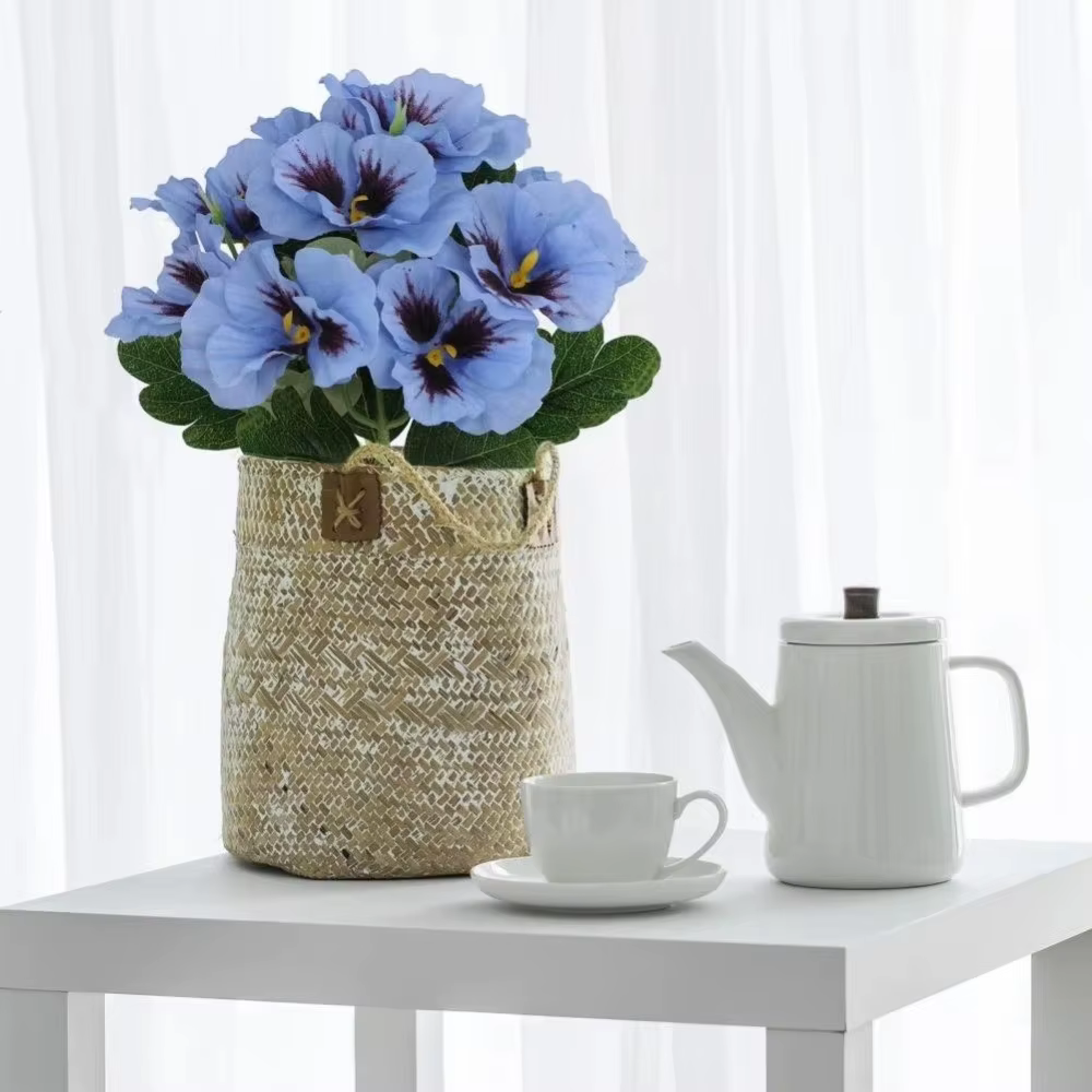 Fleurs artificielles en tissu de soie