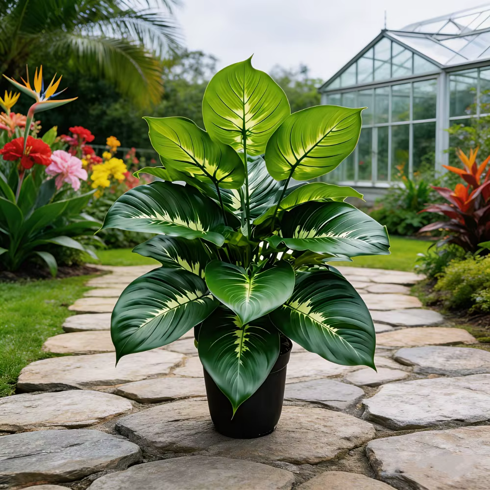 1 grande plante artificielle ressemblant