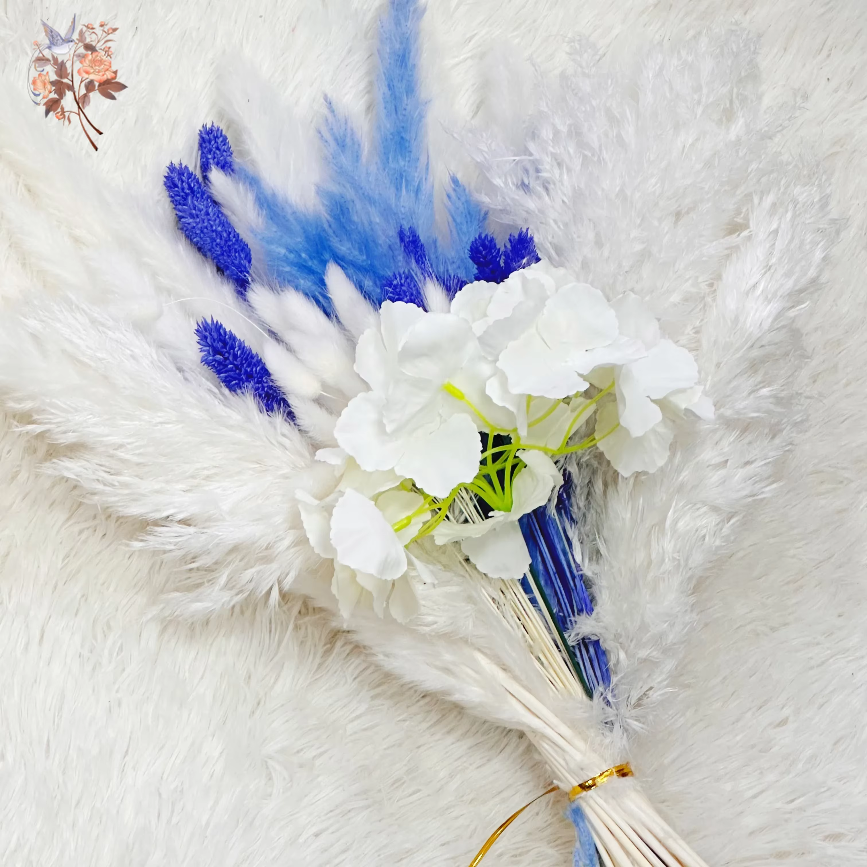 Bouquets de fleurs artificielles séchées naturelles