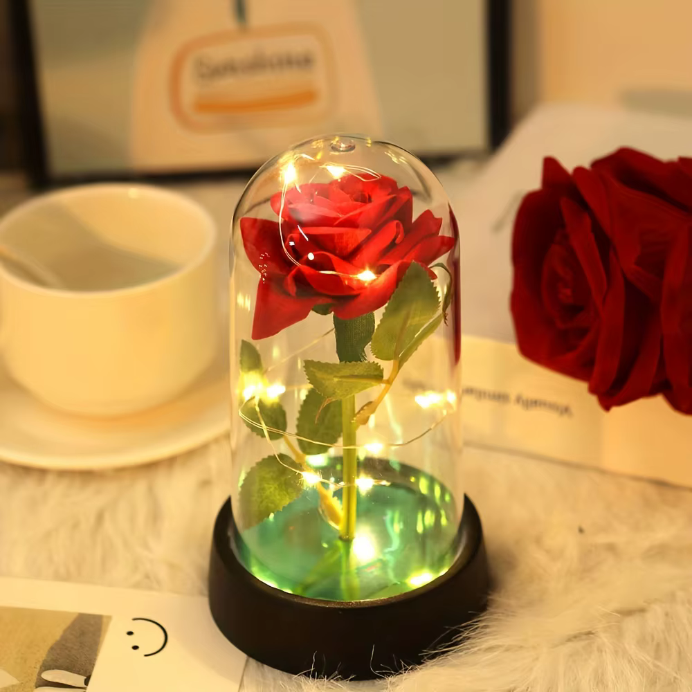 Rose éternelle, cadeau d'anniversaire de mariage