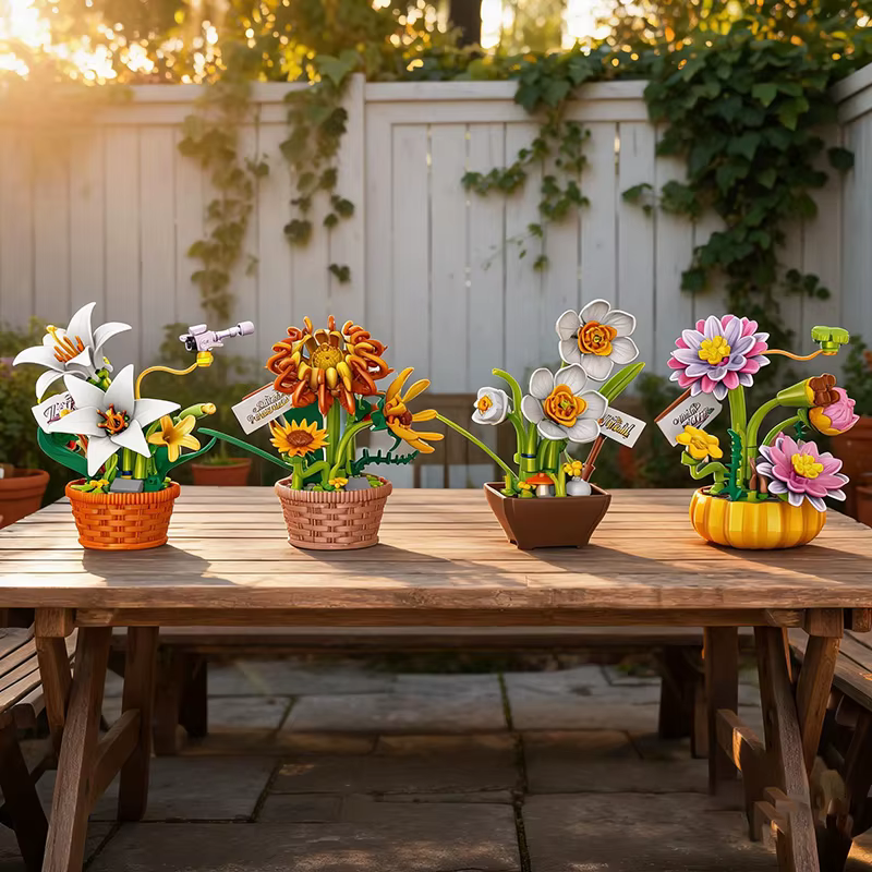 Petites plantes en pot style Ins