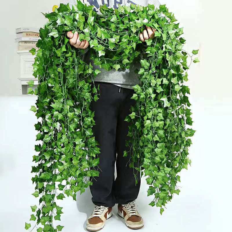 Guirlande de feuilles artificielles de 230 cm