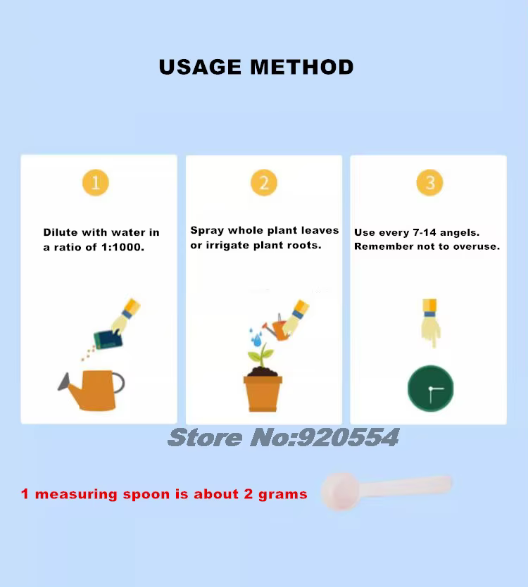 100g Monopotassium Phosphate MKP engrais Soluble dans l'eau floraison Booster pour fleurs Fruits et légumes | Aliment