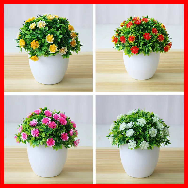 Fleurs artificielles à cinq feuilles de prune