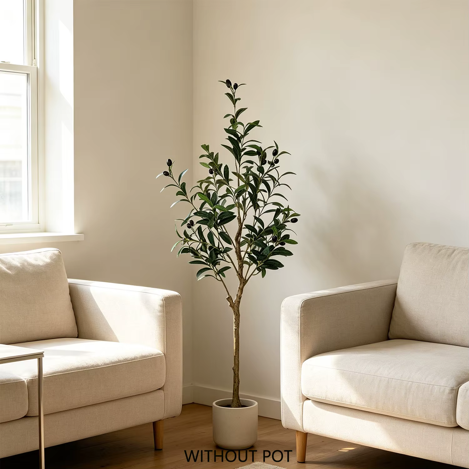 Arbre artificiel d'olivier de 4/5/6 pieds