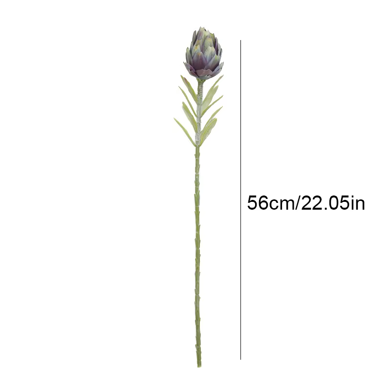 1 pièce, fausse fleur décoration ornements branche unique chardon fruit roi