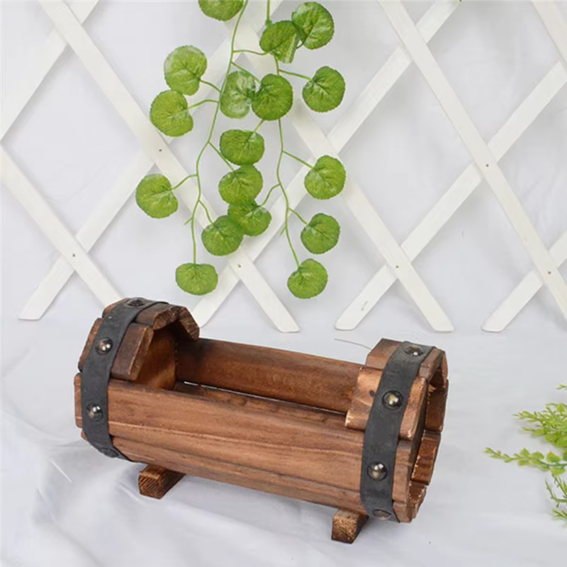 Y51A-Pots de fleurs en bois