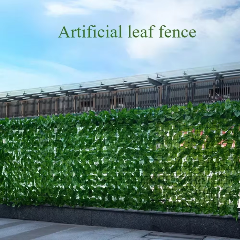 Clôture de plantes artificielles
