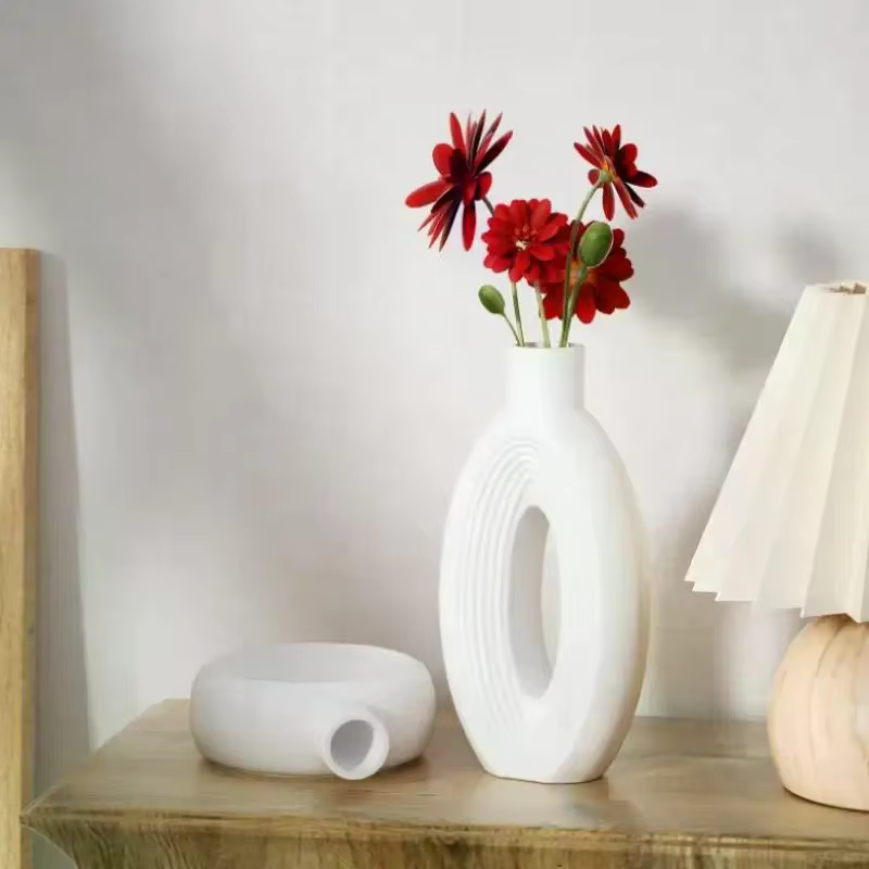Moule en silicone pour vase en forme de donut nordique