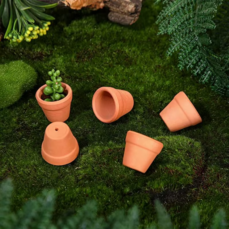 80 pièces petit Mini 1.3 "Pot en terre cuite argile céramique poterie planteur