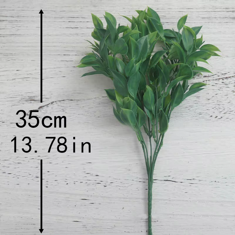Plantes artificielles vertes à 7 Branches